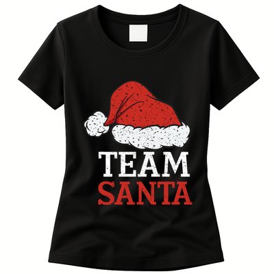 Team Santa Christmas Squad Family Matching Pajamas Womens T-Shirt