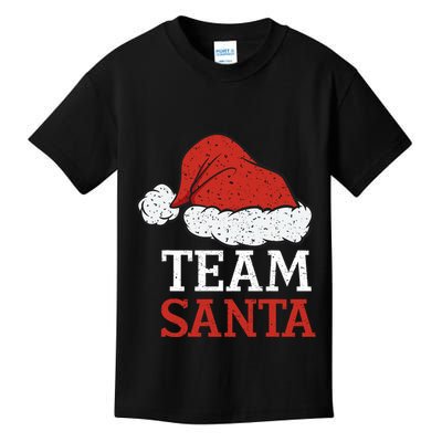 Team Santa Christmas Squad Family Matching Pajamas Kids T-Shirt