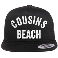 The Summer Cousins Beach I Turned Pretty College Letters Flat Bill Trucker Hat