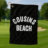 The Summer Cousins Beach I Turned Pretty College Letters Golf Towel