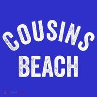 The Summer Cousins Beach I Turned Pretty College Letters Tall T-Shirt