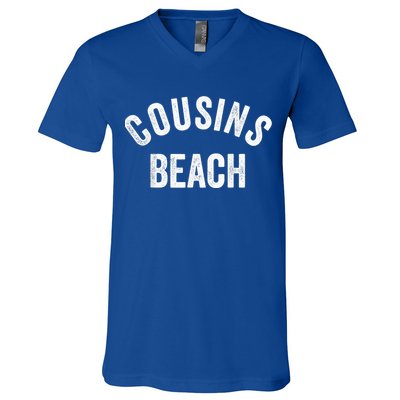 The Summer Cousins Beach I Turned Pretty College Letters V-Neck T-Shirt