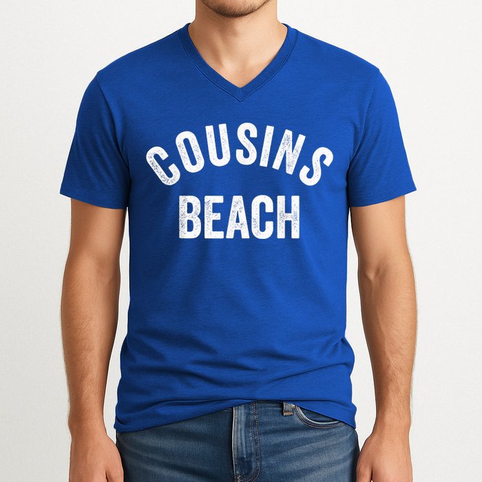 The Summer Cousins Beach I Turned Pretty College Letters V-Neck T-Shirt