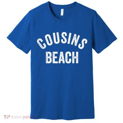 The Summer Cousins Beach I Turned Pretty College Letters Premium T-Shirt