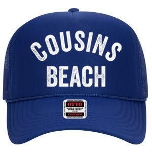 The Summer Cousins Beach I Turned Pretty College Letters High Crown Mesh Back Trucker Hat