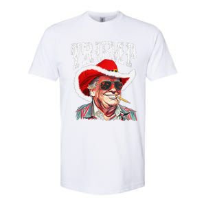 Trump Santa Cowboy Hat Christmas Texas Western Howdy Xmas Softstyle CVC T-Shirt