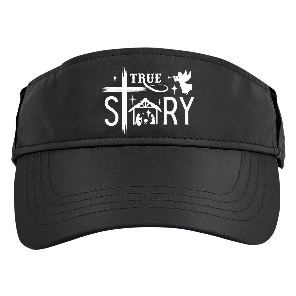 True Story Christmas Nativity Jesus Christian Adult Drive Performance Visor