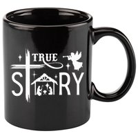 True Story Christmas Nativity Jesus Christian 11oz C Handle Ceramic Mug