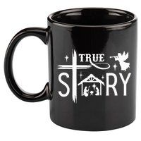 True Story Christmas Nativity Jesus Christian 11oz C Handle Ceramic Mug