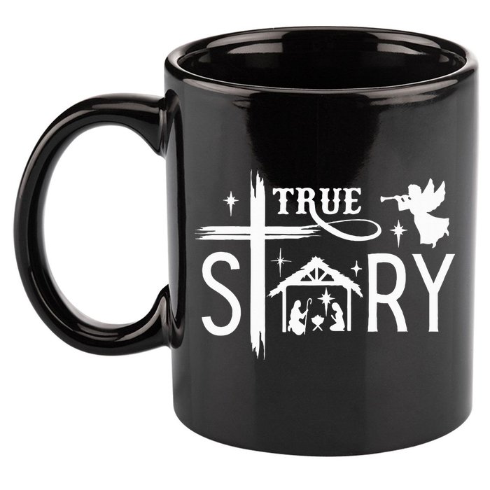 True Story Christmas Nativity Jesus Christian 11oz C Handle Ceramic Mug