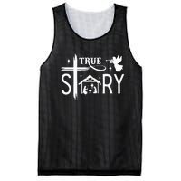 True Story Christmas Nativity Jesus Christian Mesh Reversible Basketball Jersey Tank