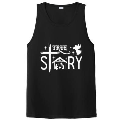 True Story Christmas Nativity Jesus Christian PosiCharge Competitor Tank