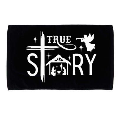 True Story Christmas Nativity Jesus Christian Microfiber Hand Towel