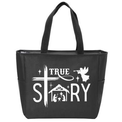 True Story Christmas Nativity Jesus Christian Zip Tote Bag