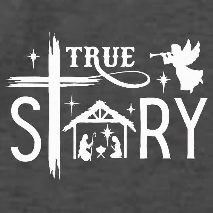 True Story Christmas Nativity Jesus Christian Vector Backpack