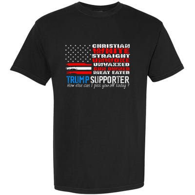 Trump Supporter Christian White Straight Unwoke Unvaxxed Garment-Dyed Heavyweight T-Shirt