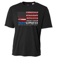 Trump Supporter Christian White Straight Unwoke Unvaxxed Cooling Performance Crew T-Shirt