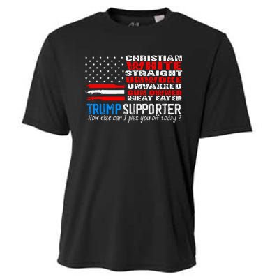 Trump Supporter Christian White Straight Unwoke Unvaxxed Cooling Performance Crew T-Shirt