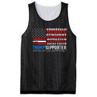 Trump Supporter Christian White Straight Unwoke Unvaxxed Mesh Reversible Basketball Jersey Tank