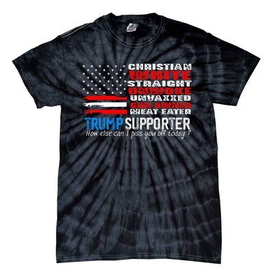 Trump Supporter Christian White Straight Unwoke Unvaxxed Tie-Dye T-Shirt