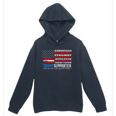 Trump Supporter Christian White Straight Unwoke Unvaxxed Urban Pullover Hoodie