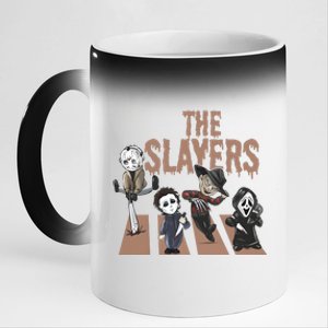 The Slayers Chibi Horror Movie Characters 11oz Black Color Changing Mug