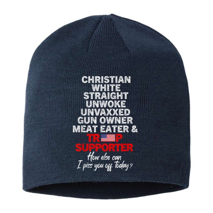 Trump Supporter Christian White Straight Unwoke Unvaxxed Sustainable Beanie