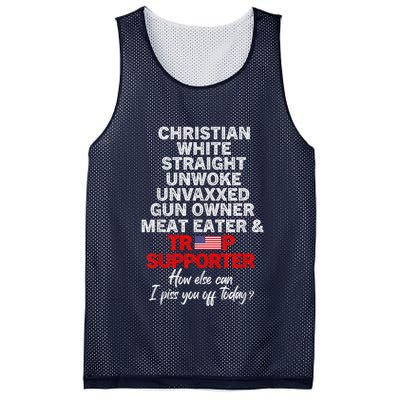 Trump Supporter Christian White Straight Unwoke Unvaxxed Mesh Reversible Basketball Jersey Tank