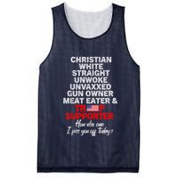 Trump Supporter Christian White Straight Unwoke Unvaxxed Mesh Reversible Basketball Jersey Tank