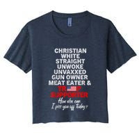 Trump Supporter Christian White Straight Unwoke Unvaxxed Crop Top