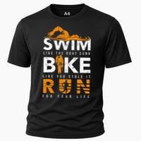 Triathlon Swimming Cycling Running Cooling Performance Crew T-Shirt