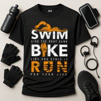 Triathlon Swimming Cycling Running Cooling Performance Crew T-Shirt