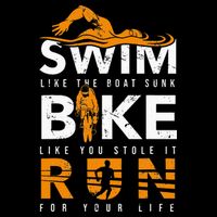 Triathlon Swimming Cycling Running Cooling Performance Crew T-Shirt