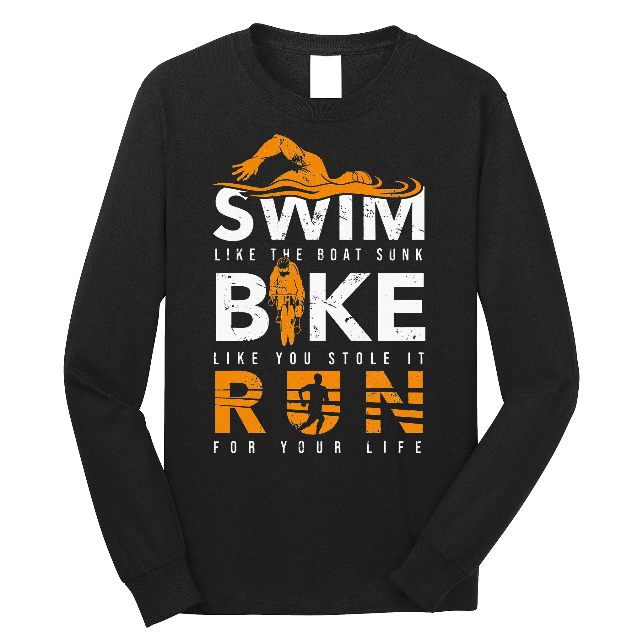 Triathlon Swimming Cycling Running Long Sleeve Shirt