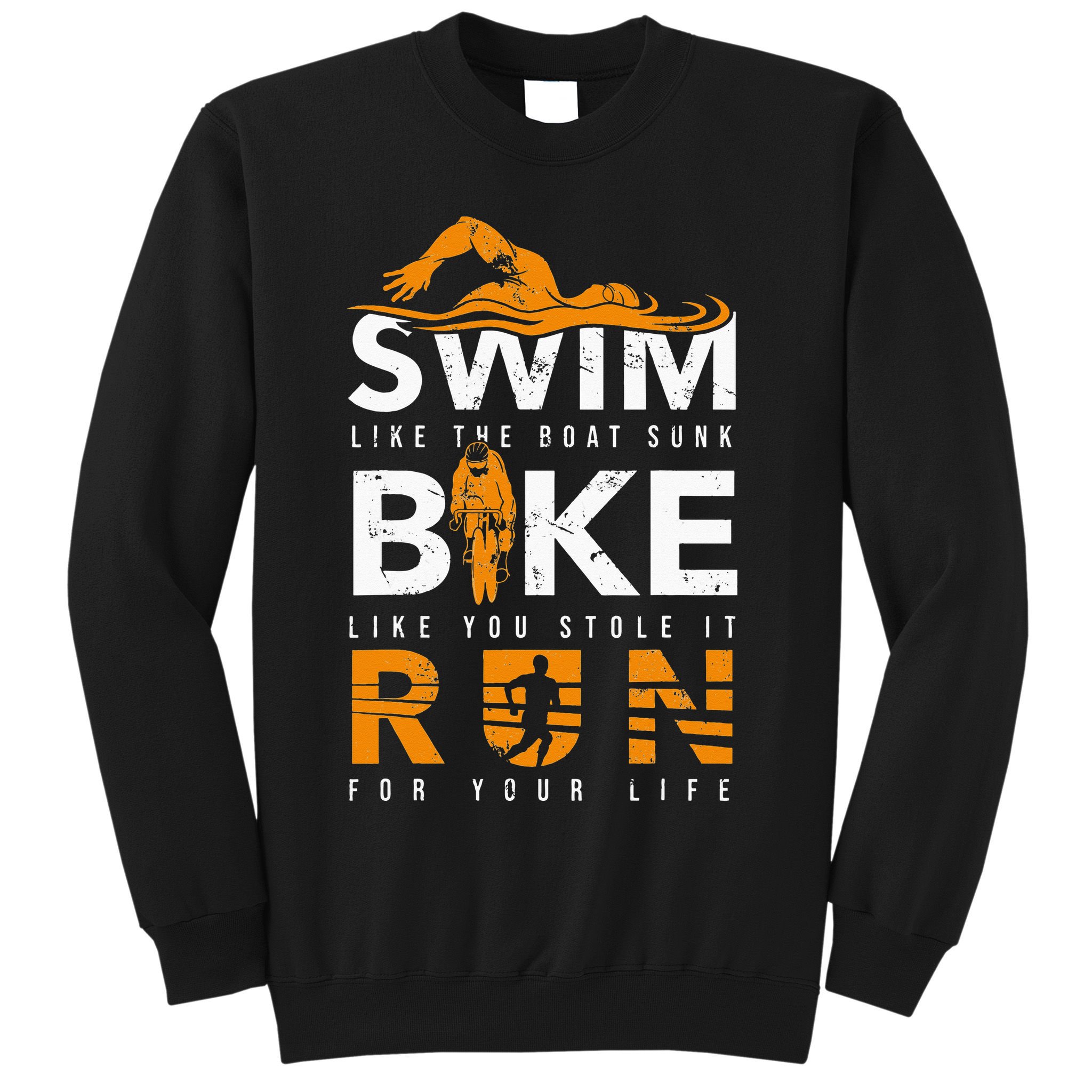 Triathlon Swimming Cycling Running Sweatshirt