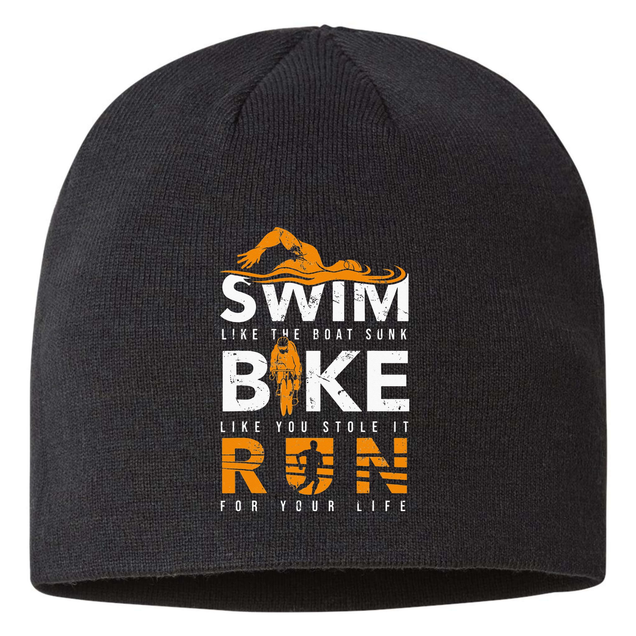 Triathlon Swimming Cycling Running Sustainable Beanie