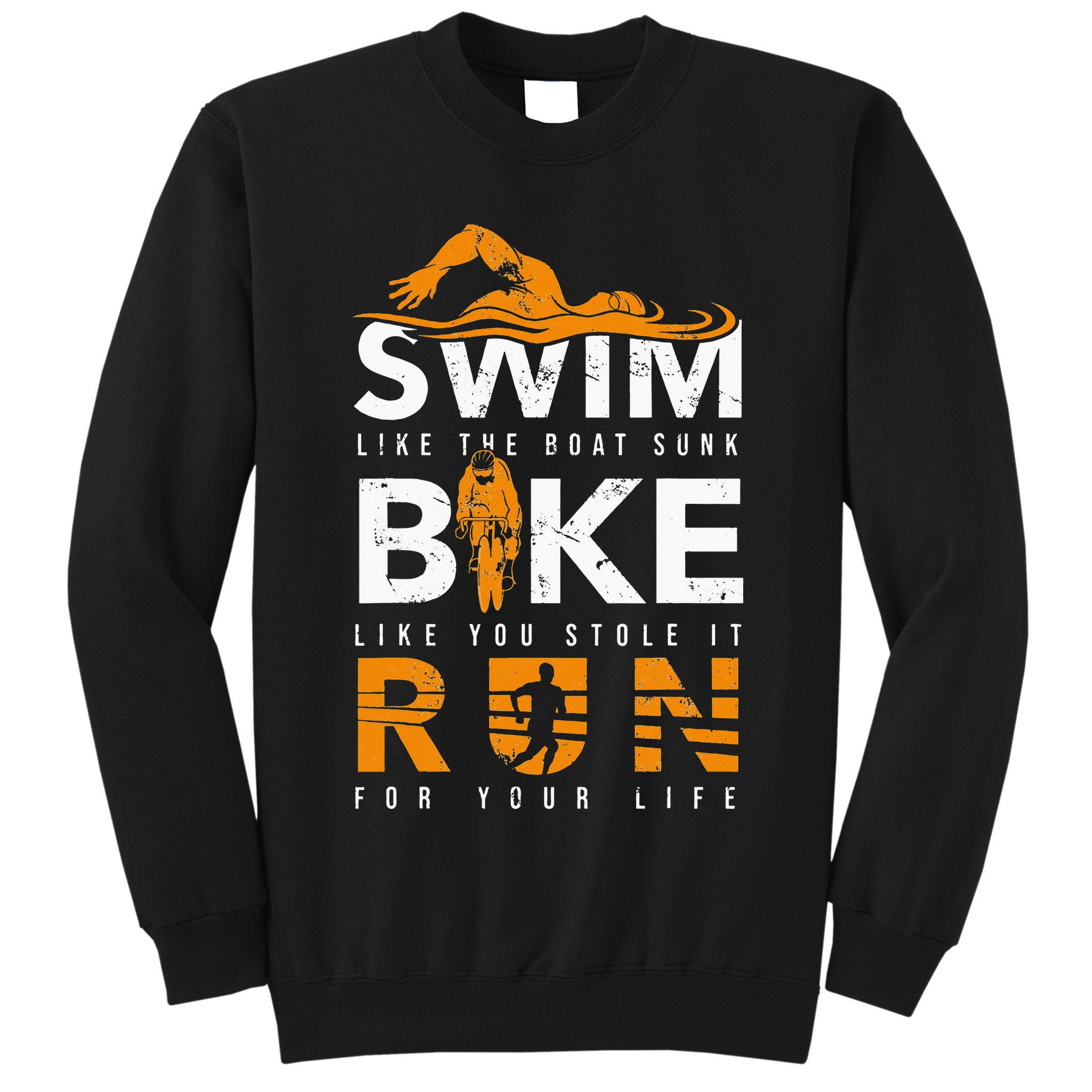 Triathlon Swimming Cycling Running Tall Sweatshirt