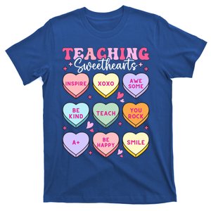 Teaching Sweethearts Candy Heart Teacher Valentines Day Cute Cool Gift T-Shirt