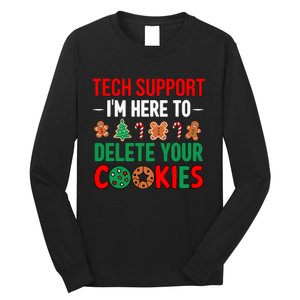 Tech Support Christmas Cookies Funny Christmas Long Sleeve Shirt