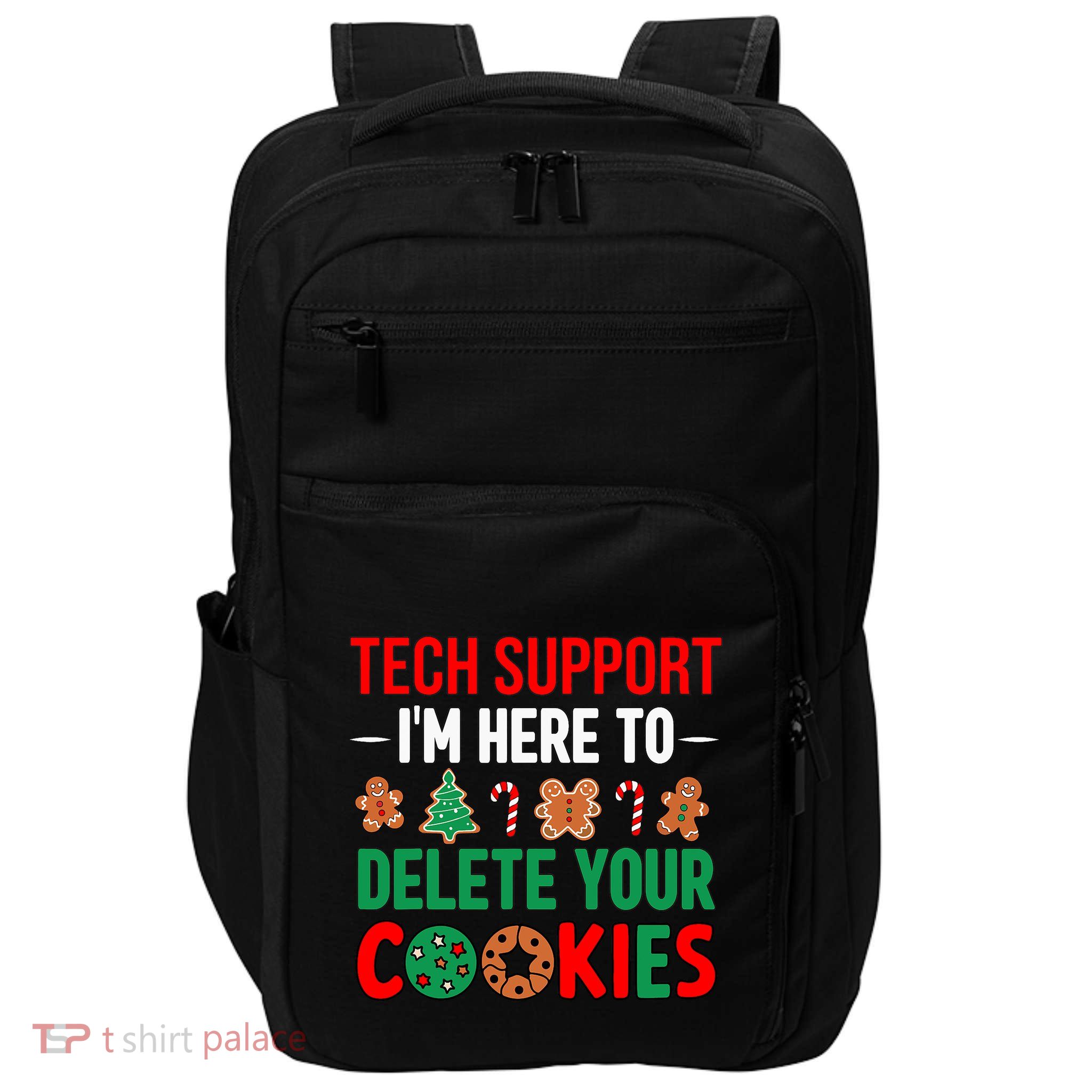 Tech Support Christmas Cookies Funny Christmas Impact Tech Backpack