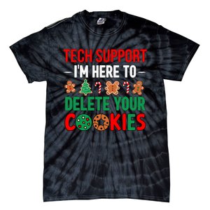 Tech Support Christmas Cookies Funny Christmas Tie-Dye T-Shirt