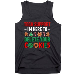 Tech Support Christmas Cookies Funny Christmas Tank Top