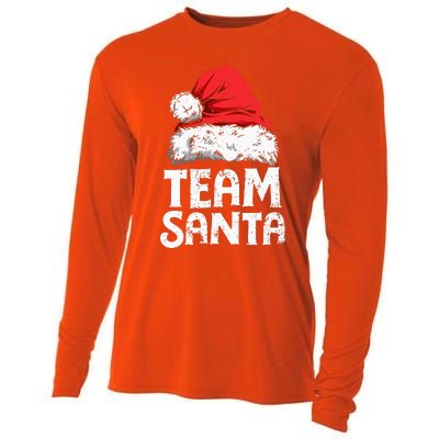 Team Santa Christmas Squad Family Matching Pajamas Cooling Performance Long Sleeve Crew