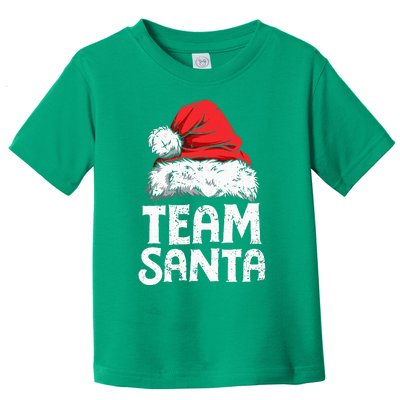 Team Santa Christmas Squad Family Matching Pajamas Toddler T-Shirt