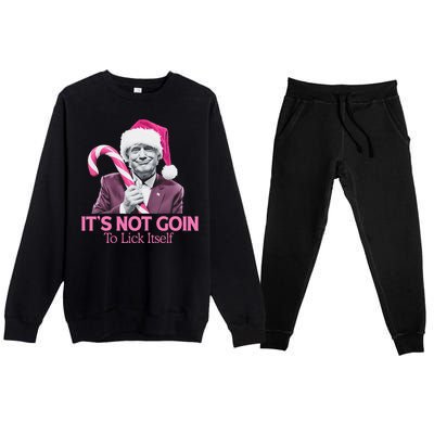 Trump Santa Christmas Maga Holiday Premium Crewneck Sweatsuit Set