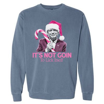 Trump Santa Christmas Maga Holiday Garment-Dyed Sweatshirt