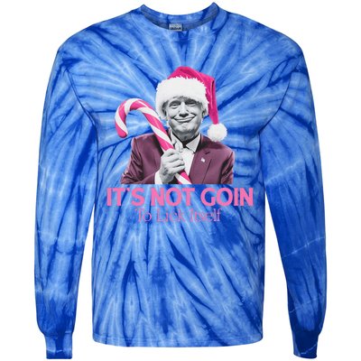 Trump Santa Christmas Maga Holiday Tie-Dye Long Sleeve Shirt