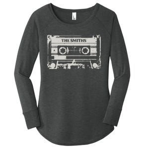 The Smiths Cassette Tape Women's Perfect Tri Tunic Long Sleeve Shirt