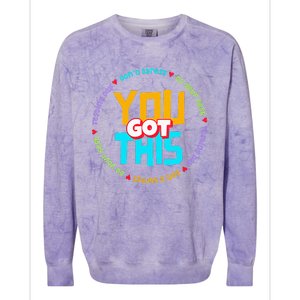 Test STAAR Day Mode On Teacher Testing funny School Colorblast Crewneck Sweatshirt