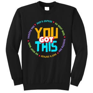 Test STAAR Day Mode On Teacher Testing funny School Tall Sweatshirt